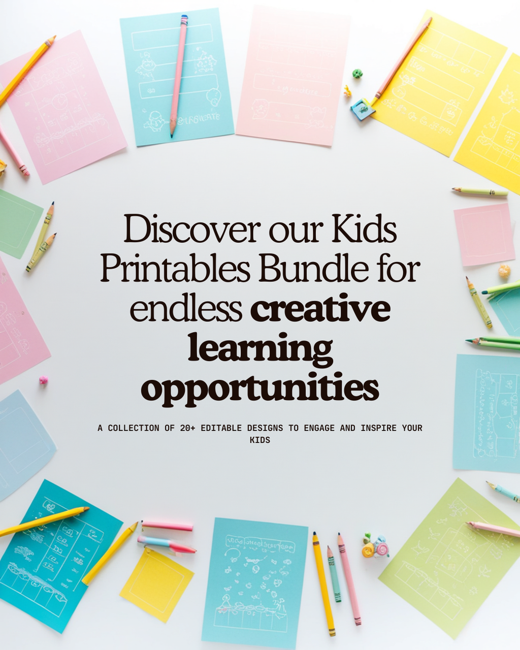 Kids Printables Bundle 🌈 —  טבלאות תגמול וסדר יום