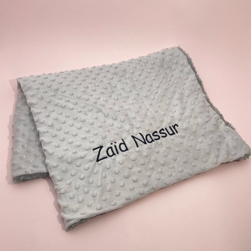 שמיכת תינוק עם שם בהתאמה אישית - Personalized Name Blanket