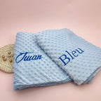 שמיכת תינוק עם שם בהתאמה אישית - Personalized Name Blanket
