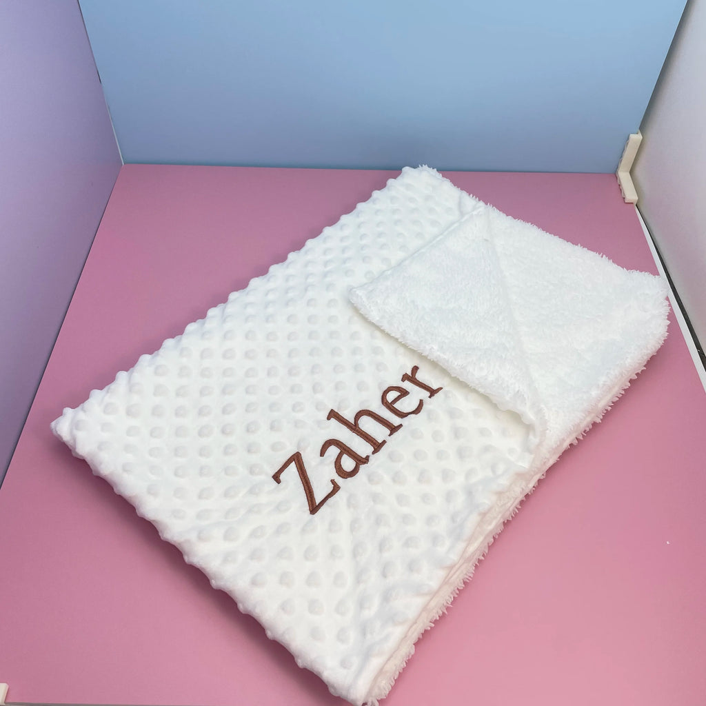 שמיכת תינוק עם שם בהתאמה אישית - Personalized Name Blanket