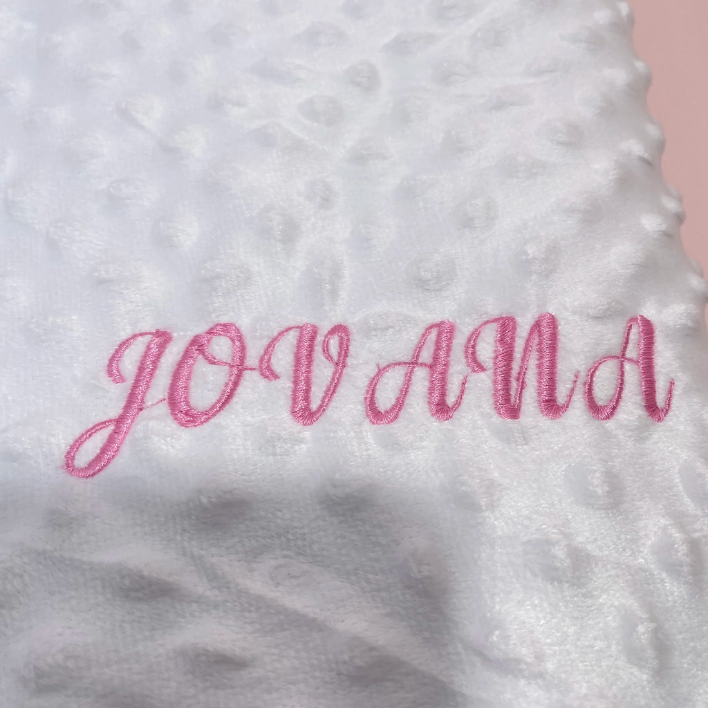 שמיכת תינוק עם שם בהתאמה אישית - Personalized Name Blanket