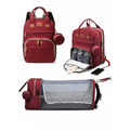 תיק החתלה 3 ב-1 — תיק גב + מיטה מתקפלת + טעינת USB 🎒