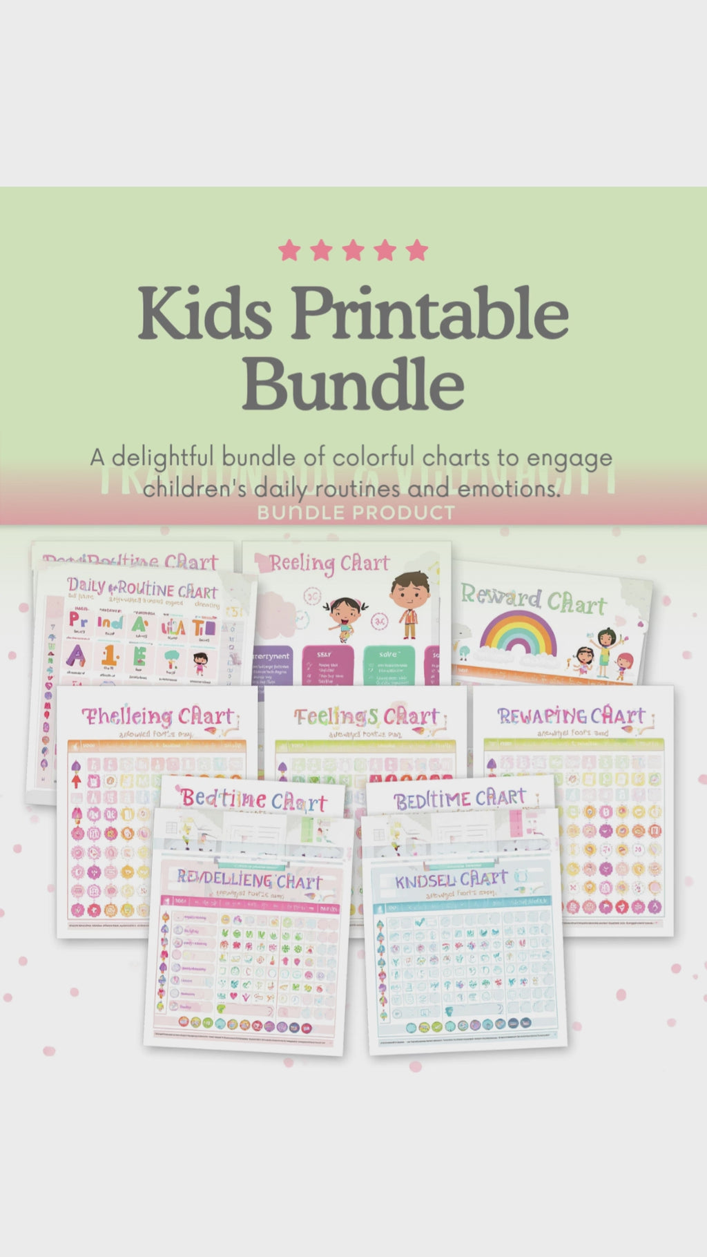 Emotions Bundle 💛 — 4 כרטיסי רגשות דיגיטליים לילדים