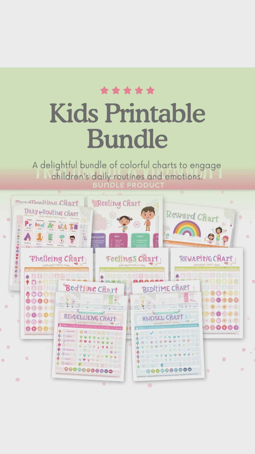 Emotions Bundle 💛 — 4 כרטיסי רגשות דיגיטליים לילדים